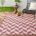thumbnail image 2 of Nicole Miller New York Patio Country Calla Contemporary Herringbone Indoor/Outdoor Area Rug, 2 of 9