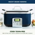 thumbnail image 2 of GreenPan Elite 8-in-1 Programmable 6 Quart Electric Slow Cooker, Ceramic Nonstick (Choose Color), 2 of 8