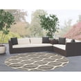 thumbnail image 3 of Safavieh Resort Indoor/Outdoor Round Rug Collection, 6' 7", 3 of 3