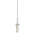 thumbnail image 3 of Diamond Cross Pendant in Sterling Silver and 14K Gold, 3 of 6
