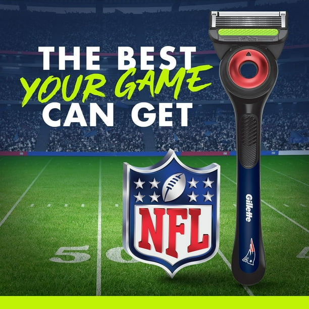Gillette Labs NFL New England Patriots Men's Razor, Handle + 8