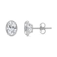 thumbnail image 1 of Lab Created Fancy Cut Diamond Stud Earrings in 14K Gold, 1 of 6