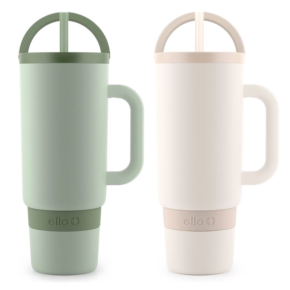 Ello Port 40-oz. Stainless Steel Tumbler with Handle, 2-Pack, Assorted Colors