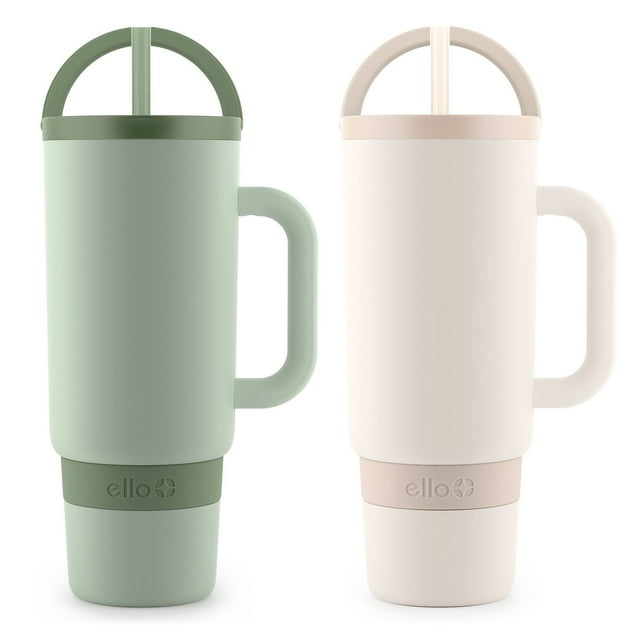 Ello Port 40-oz. Stainless Steel Tumbler with Handle, 2-Pack, Assorted Colors