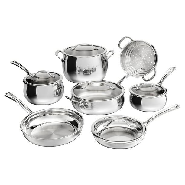 Cuisinart 12-Piece PureClad Triple-Ply Stainless Steel Cookware