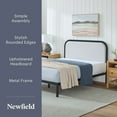 thumbnail image 2 of Newfield Jude Metal Bed Frame with Headboard, Assorted Sizes and Colors, 2 of 13