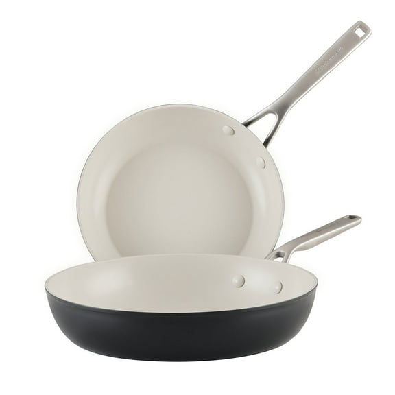 KitchenAid 2-Piece Hard Anodized Ceramic Nonstick Fry Pan Set