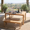 thumbnail image 2 of Cambridge Casual Sonoma Teak Outdoor Dining Patio Set, 3pc, 2 of 13