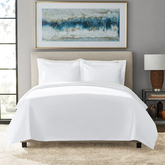 Member's Mark 700-Thread-Count Solid Egyptian Cotton Duvet Cover Set, Assorted Sizes - King Grey Grove