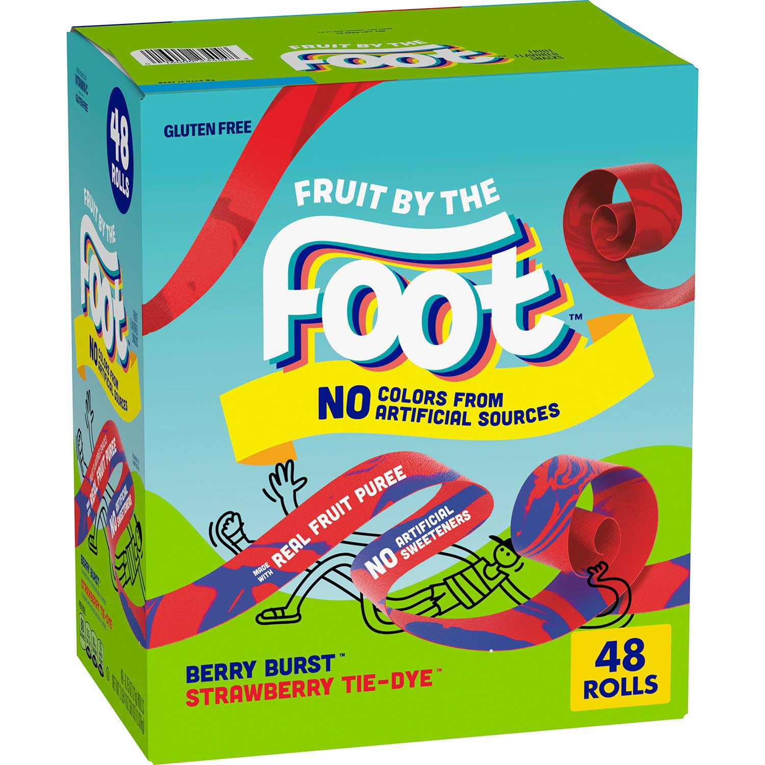 Fruit By The Foot Tie-Dye Fruit Flavored Snacks Variety Pack, 0.75