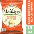 thumbnail image 3 of Miss Vickie’s Aged Cheddar & Black Pepper Flavored Kettle Cooked Potato Chips, 18 oz., 3 of 4