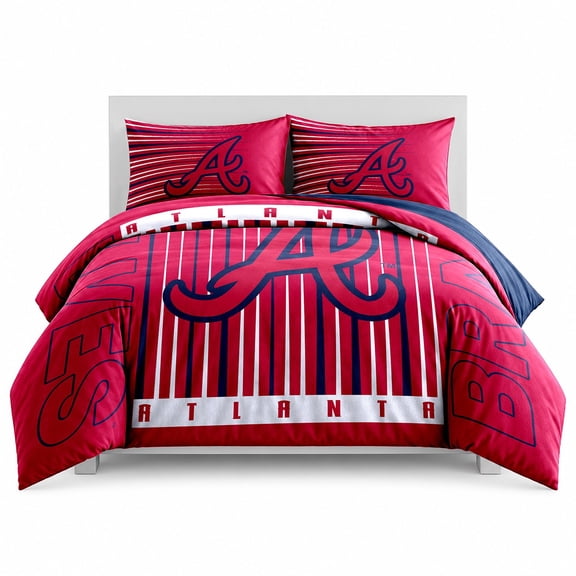 Logo Brands Atlanta Braves Full/Queen Comforter Set
