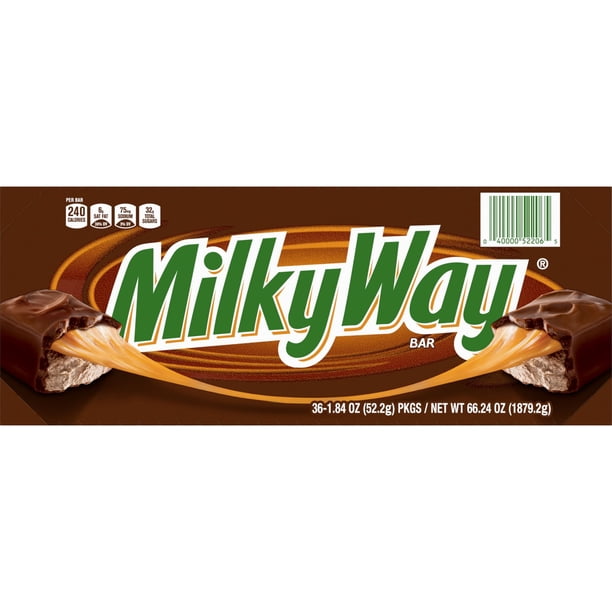 Milky Way Chocolate Candy Bars, Full Size, 1.84 oz., 36 pk