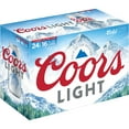 thumbnail image 1 of Coors Light American Lager Beer, 16 fl. oz. can, 24 pk., 1 of 8