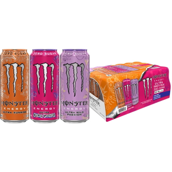 Monster Energy Sugar Free Ultra Variety Pack, 16 fl. oz., 24 pk.