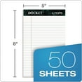 thumbnail image 2 of TOPS - Docket Ruled Perforated Pads - Legal Ruling - 5 x 8 - White - 12 50-Sheet Pads/Pack, 2 of 7