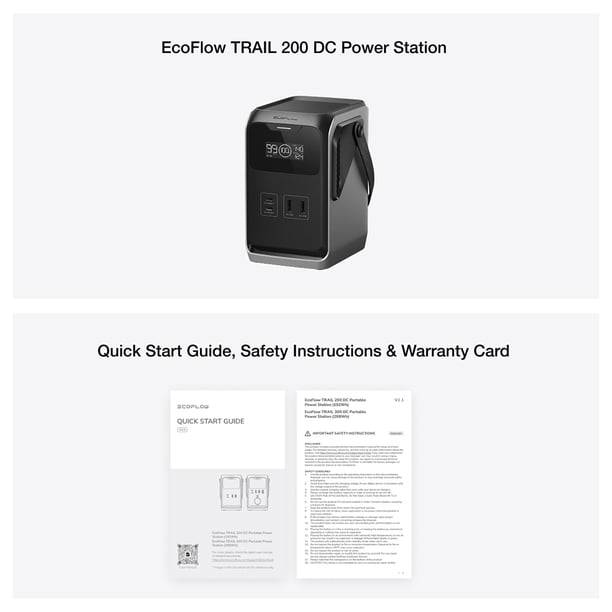 EcoFlow TRAIL 200 DC Portable Power Station - Samsclub.com