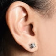 thumbnail image 3 of 0.95 CT. T.W. Round Cut Diamond Stud Earrings in 14K Gold, 3 of 7