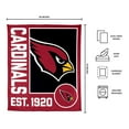 thumbnail image 3 of Logo Brands Arizona Cardinals 60"x70" Super Plush Blanket, 3 of 6