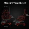 thumbnail image 5 of Arozzi Milano Special Edition Ergonomic Computer Gaming/Office Chair, Dark Grey, 5 of 9
