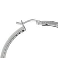 thumbnail image 3 of Diamond Cut Hoop Earrings in Sterling Silver, 3 of 6