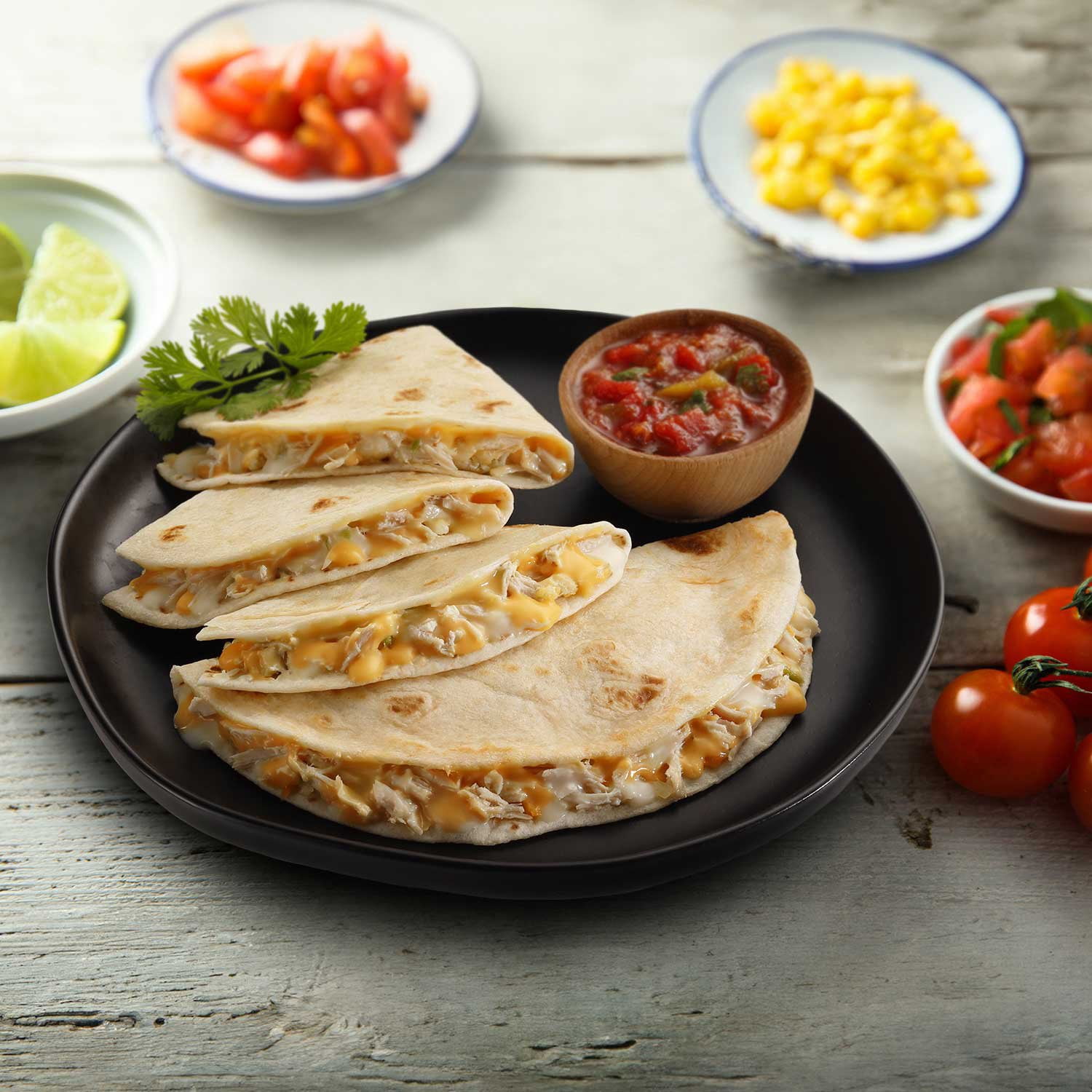 505 Southwestern Chicken and Cheese Quesadillas, Frozen, 12 ct
