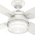 thumbnail image 13 of Hunter 52" Ocala Fresh White Outdoor Damp Rated Ceiling Fan with LED Light Kit and Pull Chain, 13 of 13