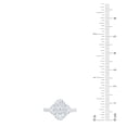 thumbnail image 6 of 2.46 CT.T.W. Moval & Half Moon Cut Lab Created Diamond Ring in 18K Gold, 6 of 10