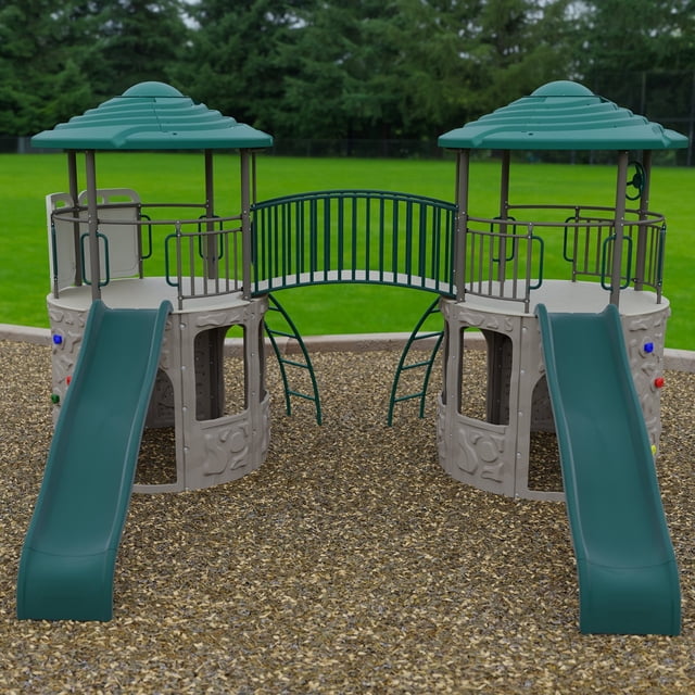 Lifetime Double Adventure Tower with Bridge Playset