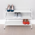 thumbnail image 1 of Seville Classics 3-Tier Resin Slat Shoe Rack, 26.5" W x 12.2" D x 19" H, 1 of 7