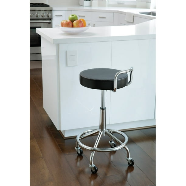 Seville Classics UltraHD Cushioned Pneumatic Work Stool, 18