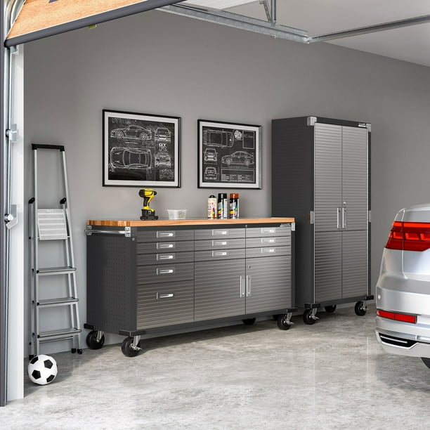 Seville Classics UltraHD 11 Drawer Rolling Workbench, 77