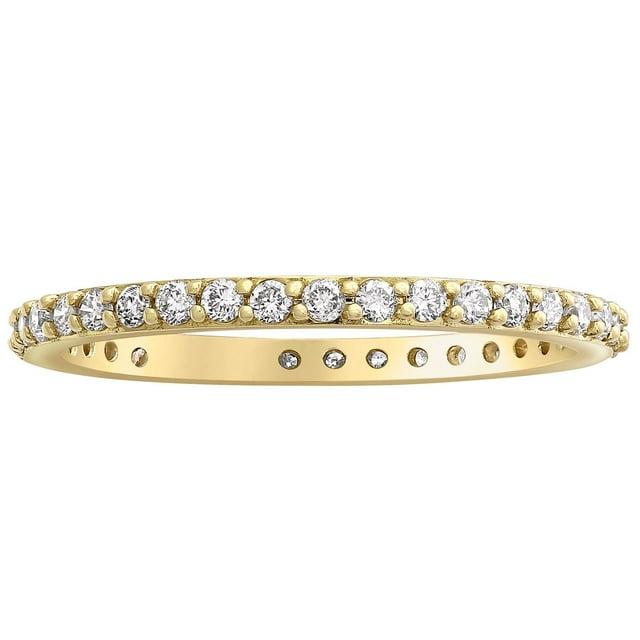 Round Cut Diamond Eternity Band in 14K Gold