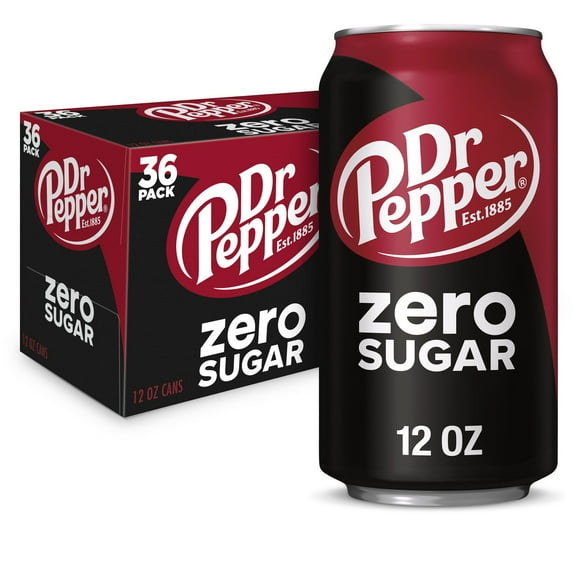 Dr Pepper Zero Sugar Soda 12 fl. oz., 36 pk.