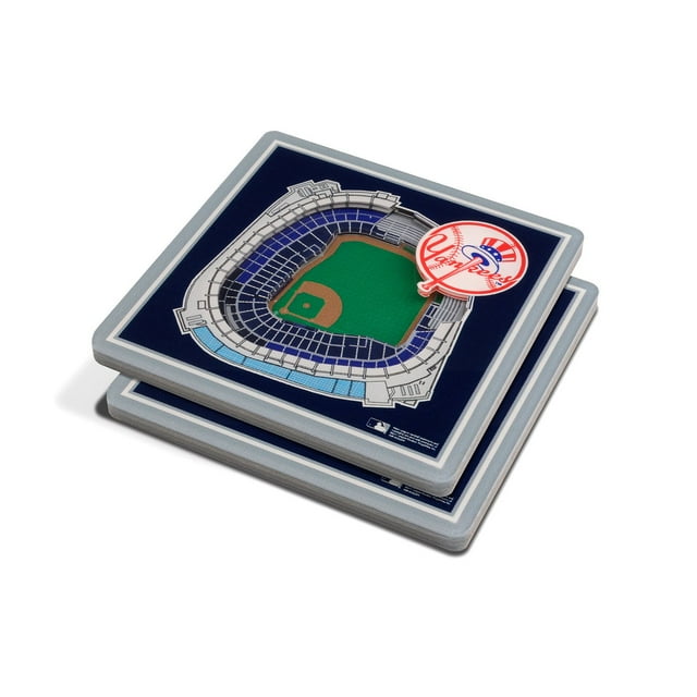 YouTheFan MLB 3D Stadium View Coasters, Assorted Teams