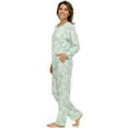 thumbnail image 2 of Flora Nikrooz 2-Piece Long Sleeve Henley Pajama Set, 2 of 10