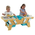 thumbnail image 1 of KidKraft Building Bricks Play N' Store Wooden Table, 1 of 11