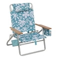 thumbnail image 1 of Member's Mark 5 Position Beach Chair with Wooden Armrest, 1 of 14