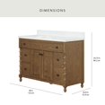 thumbnail image 2 of Member's Mark Bridgewater 36in or 48in Vanity, Smokey Oak Finish, 2 of 9