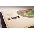 thumbnail image 4 of YouTheFan LSU Tigers 17"x13" 3D 5 Layer Stadium View Wall Art, 4 of 5