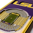 thumbnail image 3 of YouTheFan LSU Tigers 6"x19" 3D Stadium View Banner, 3 of 6