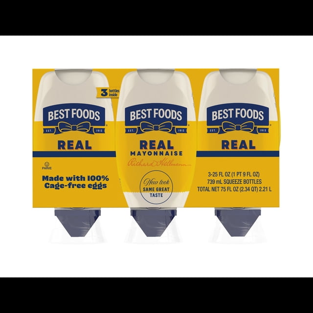 Best Foods Real Mayonnaise, 25 fl. oz., 3 pk.