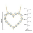 thumbnail image 4 of Lab Created Diamond Heart Pendant Necklace, 1.5C.T.W.T, 4 of 5