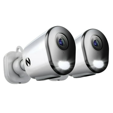 Night Owl Wi-Fi Plug In 4K HD Deterrence Cameras with 2-Way Audio and Audio Alerts and Sirens, 2 pk.