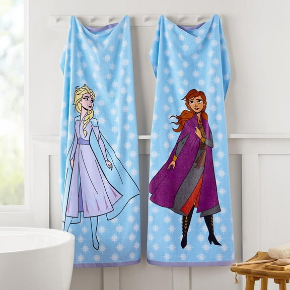 Kids' Licensed 2-Pack Cotton Bath Towels, 28" x 54"