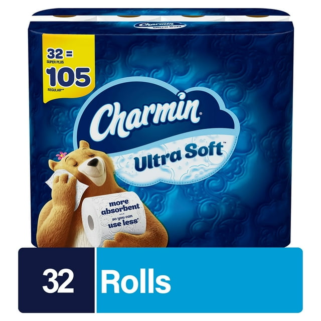 Charmin Ultra Soft Toilet Paper Super Plus Rolls (201 sheets/roll, 32 rolls)