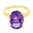 thumbnail image 2 of Solitaire Oval Gemstone Ring in 14K Gold, 2 of 6
