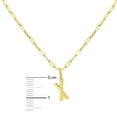 thumbnail image 4 of Initial Paperclip Chain Pendant Necklace in 14K Gold, 4 of 5