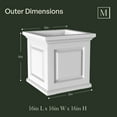 thumbnail image 5 of Mayne Cranbrook Square Planter, Choose Size, 5 of 10