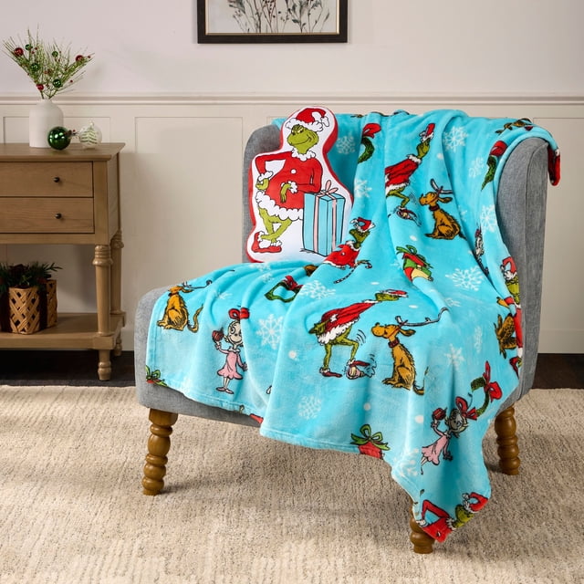 Licensed Character 2-Piece Kids Throw and Pillow Set